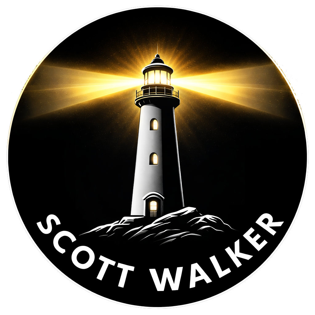 Scott Walker Logo Lighthouse silhouette